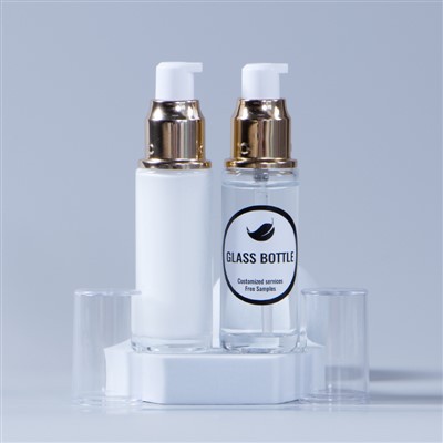 Glass kosmetik ponp boutèy